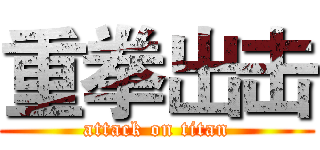 重拳出击 (attack on titan)