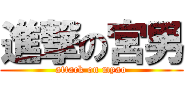 進撃の宮男 (attack on myao)