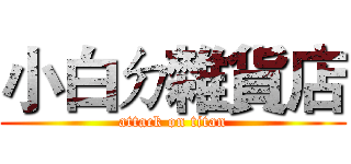 小白ㄉ雜貨店 (attack on titan)