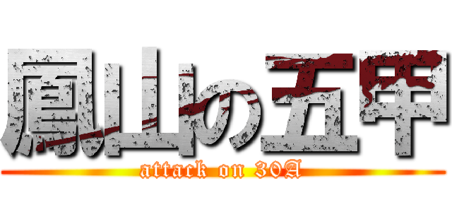 鳳山の五甲 (attack on 30A)