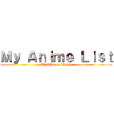 Ｍｙ Ａｎｉｍｅ Ｌｉｓｔ (The Ultimate Shut-in)