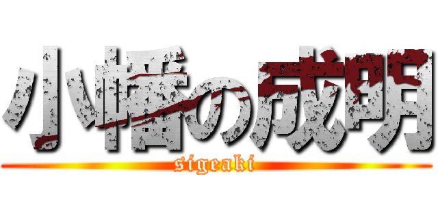 小幡の成明 (sigeaki)