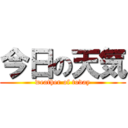 今日の天気 (weather of today)