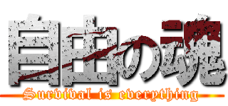 自由の魂 (Survival is everything)