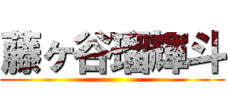 藤ヶ谷瑠輝斗 ()