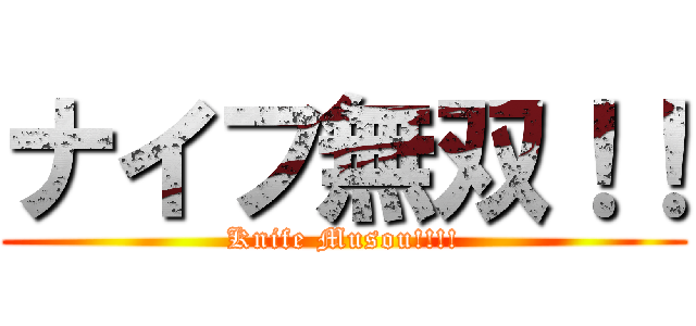 ナイフ無双！！ (Knife Musou!!!!)