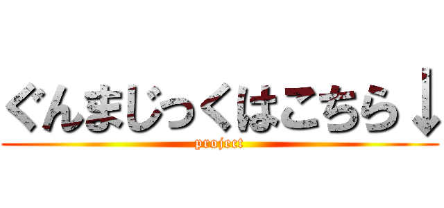 ぐんまじっくはこちら↓ (project)