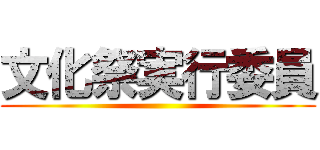 文化祭実行委員 ()