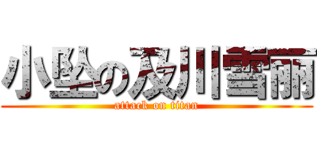 小坠の及川雪丽 (attack on titan)