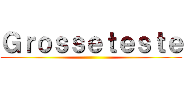 Ｇｒｏｓｓｅｔｅｓｔｅ ()