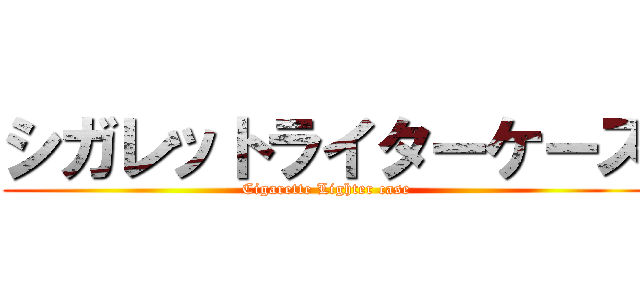 シガレットライターケース (Cigarette Lighter case)