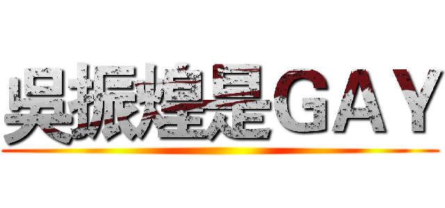 吳振煌是ＧＡＹ ()