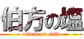 伯方の塩 (attack on salt)