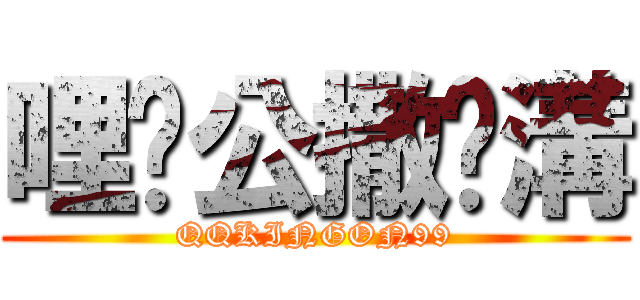 哩咧公撒挖溝 (QQKINGON99)