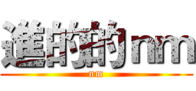 進的的ｎｍ (nm)