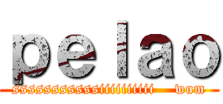 ｐｅｌａｏ (sssssssssssiiiiiiiiii    wum)