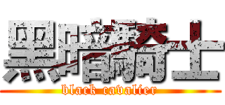 黑暗騎士 (black cavalier)