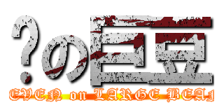 柒の巨豆 (SEVEN on LARGE BEAN)