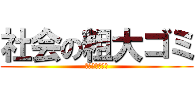 社会の粗大ゴミ (社会の粗大ゴミ)