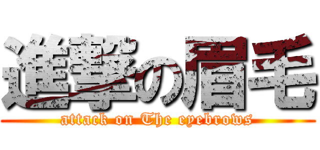 進撃の眉毛 (attack on The eyebrows)