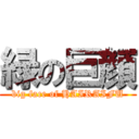 緑の巨顔 (big face of HAIRAIFU)