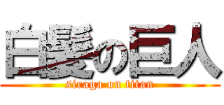 白髪の巨人 (siraga on titan)