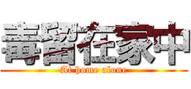 毒留在家中 (At home alone)