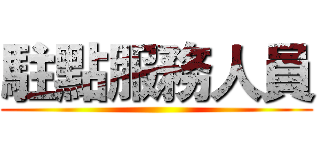 駐點服務人員 ()