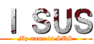 Ｉ ＳＵＳ (My name is SUS)