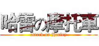 哈雷の摩托車 (attack on Harley)