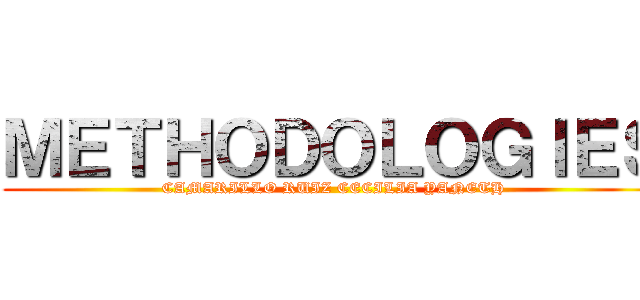 ＭＥＴＨＯＤＯＬＯＧＩＥＳ (CAMARILLO RUIZ CECILIA YANETH)