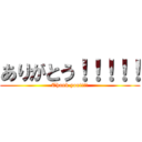 ありがとう！！！！！ (Thank you!!!!)