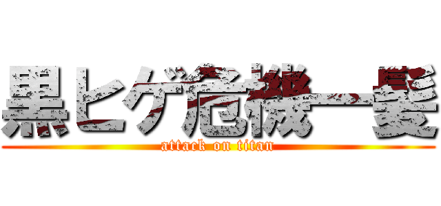 黒ヒゲ危機一髪 (attack on titan)