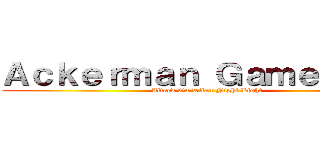 Ａｃｋｅｒｍａｎ Ｇａｍｅｐａｓｓ (Attack On Titan Night Light)