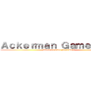 Ａｃｋｅｒｍａｎ Ｇａｍｅｐａｓｓ (Attack On Titan Night Light)