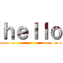 ｈｅｌｌｏ ()