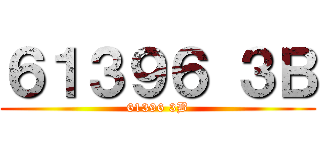 ６１３９６ ３Ｂ (61396 3B)