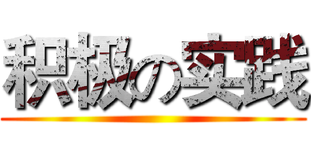 积极の实践 ()