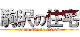 駒沢の住宅 (komazawa no jutaku)