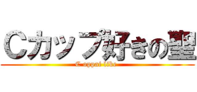 Ｃカップ好きの聖 (C oppai like )