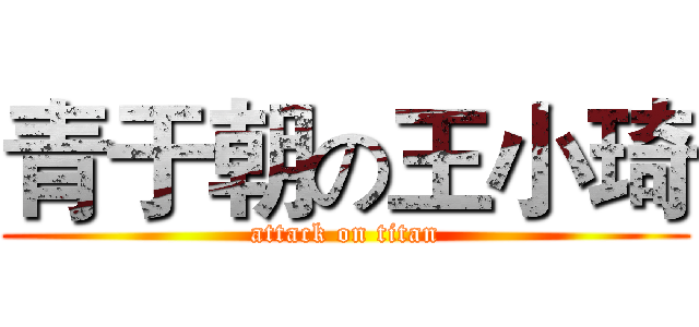 青于朝の王小琦 (attack on titan)