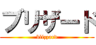 ブリザード (blizzard)