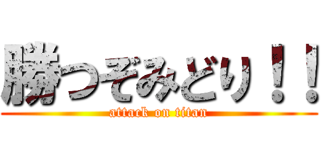 勝つぞみどり！！ (attack on titan)