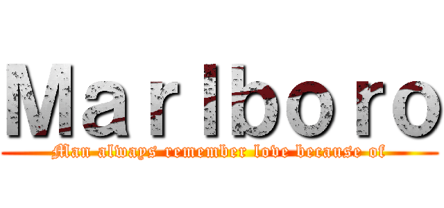 Ｍａｒｌｂｏｒｏ (Man always remember love because of)