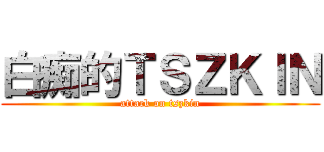 白痴的ＴＳＺＫＩＮ (attack on tszkin)