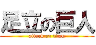 足立の巨人 (attack on titan)