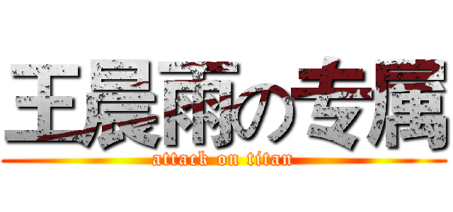 王晨雨の专属 (attack on titan)