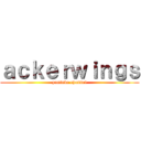 ａｃｋｅｒｗｉｎｇｓ (youtube channel)