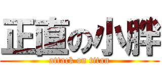 正直の小胖 (attack on titan)