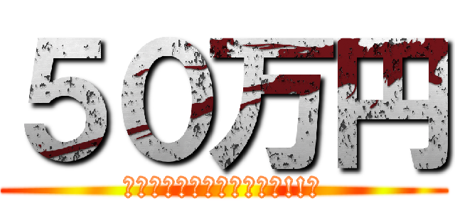 ５０万円 (　よろしくお願い致します!!　)